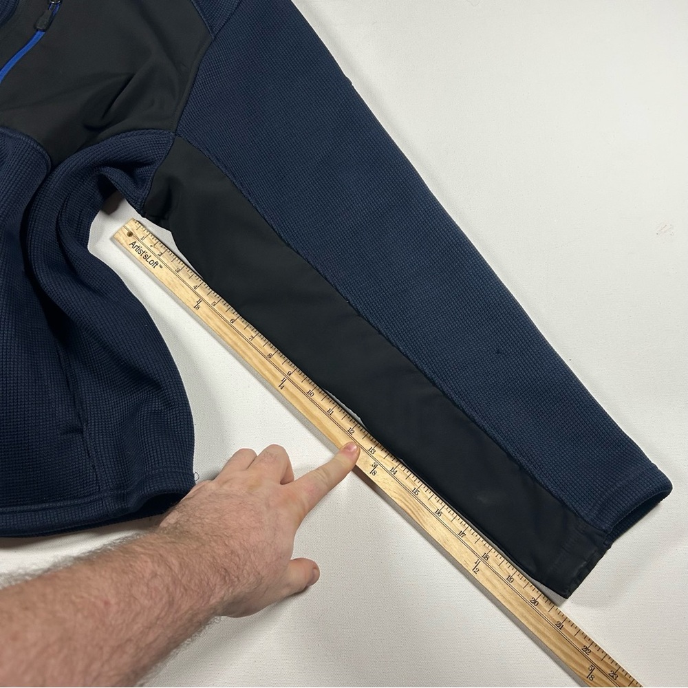 Swiss Tech Mens Softshell Jacket 2xl Blue Zipped Pockets Fleece Lining - Picture 7 of 9